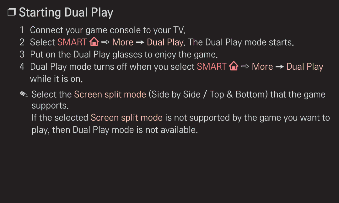 LG Electronics 60LA6200 owner manual Starting Dual Play 