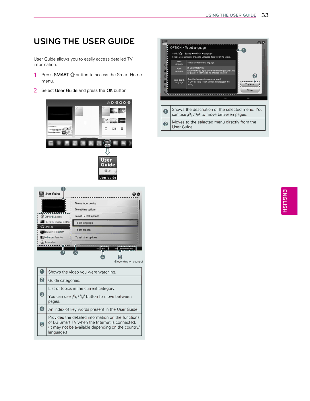 LG Electronics 60LA6200 owner manual Using the User Guide, Lqirupdwlrq 