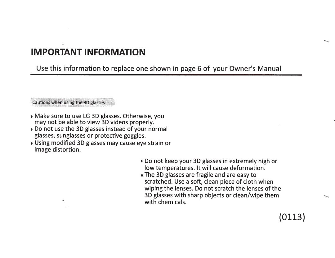 LG Electronics 60LA6200 owner manual 0113 