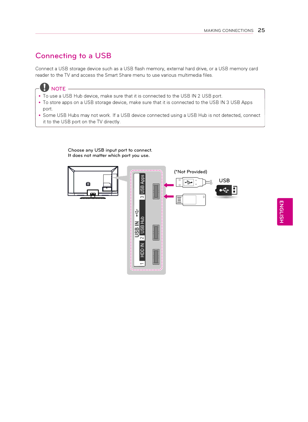 LG Electronics 55LS579C, 60LS579C, 47LS579C owner manual Connecting to a USB 