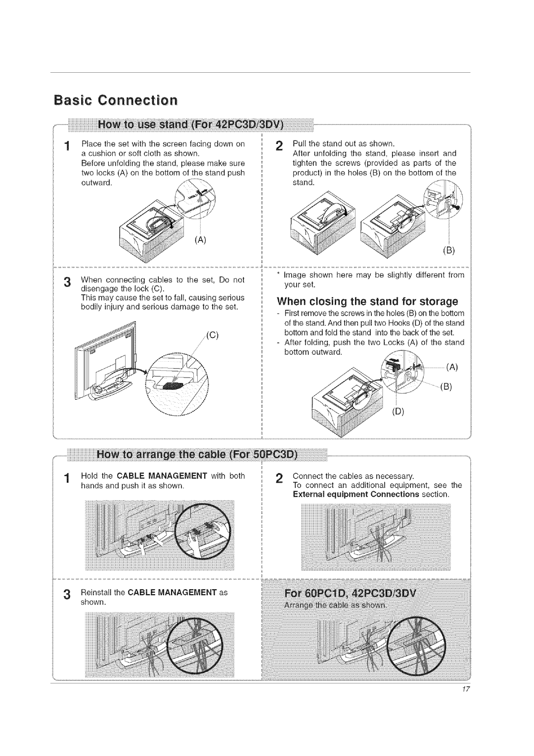 LG Electronics 60PCLD owner manual As!cw Connection, Management with both 