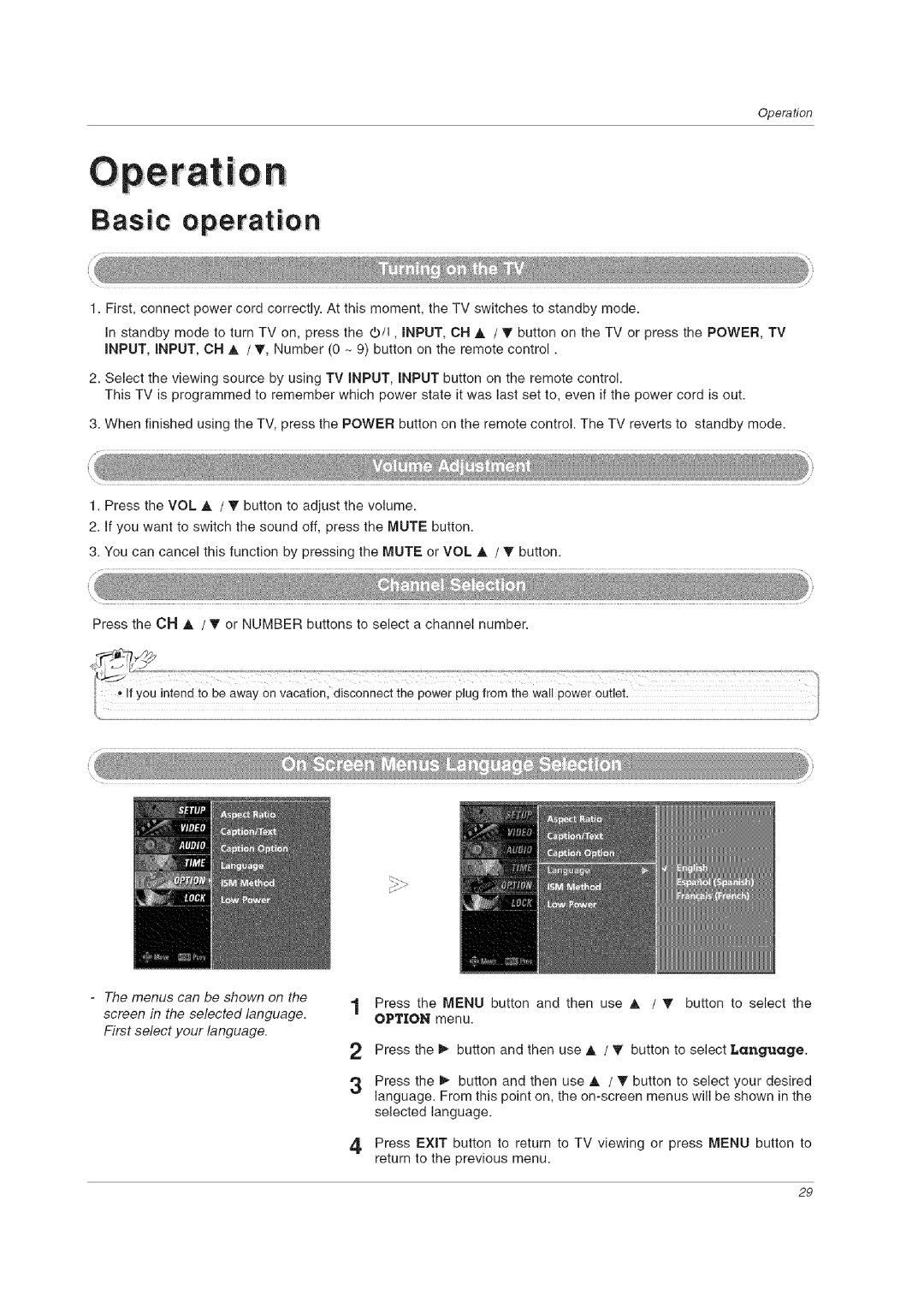 LG Electronics 60PCLD owner manual Pe r at !i, o n 