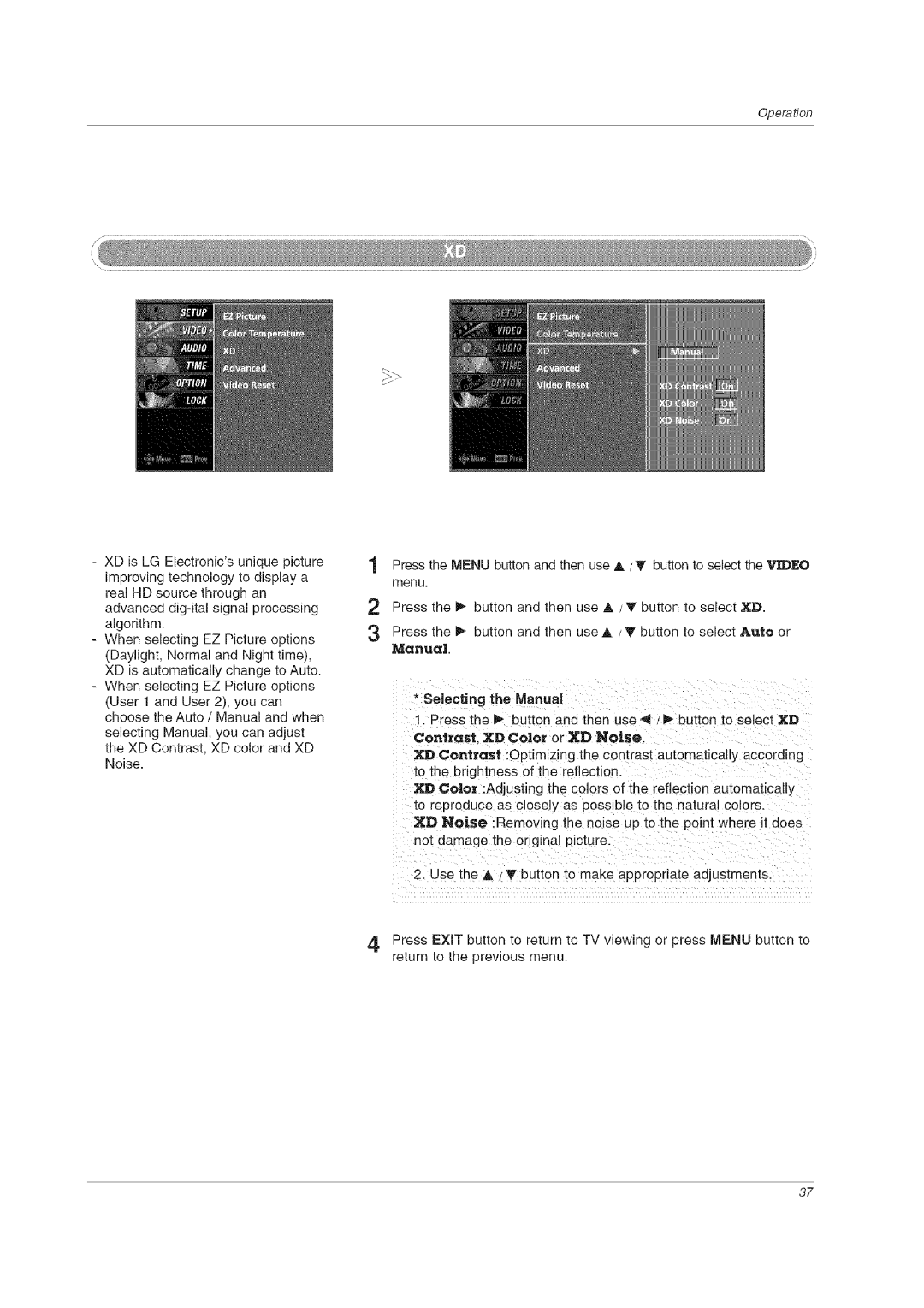 LG Electronics 60PCLD owner manual Manual 