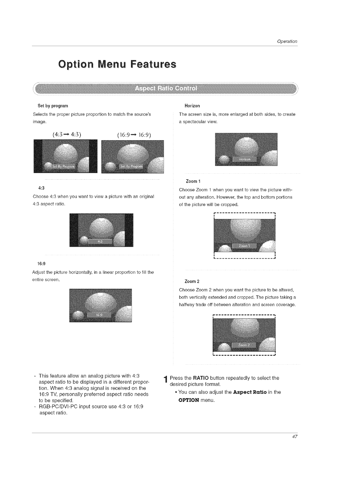 LG Electronics 60PCLD owner manual Opo iMe U Features 