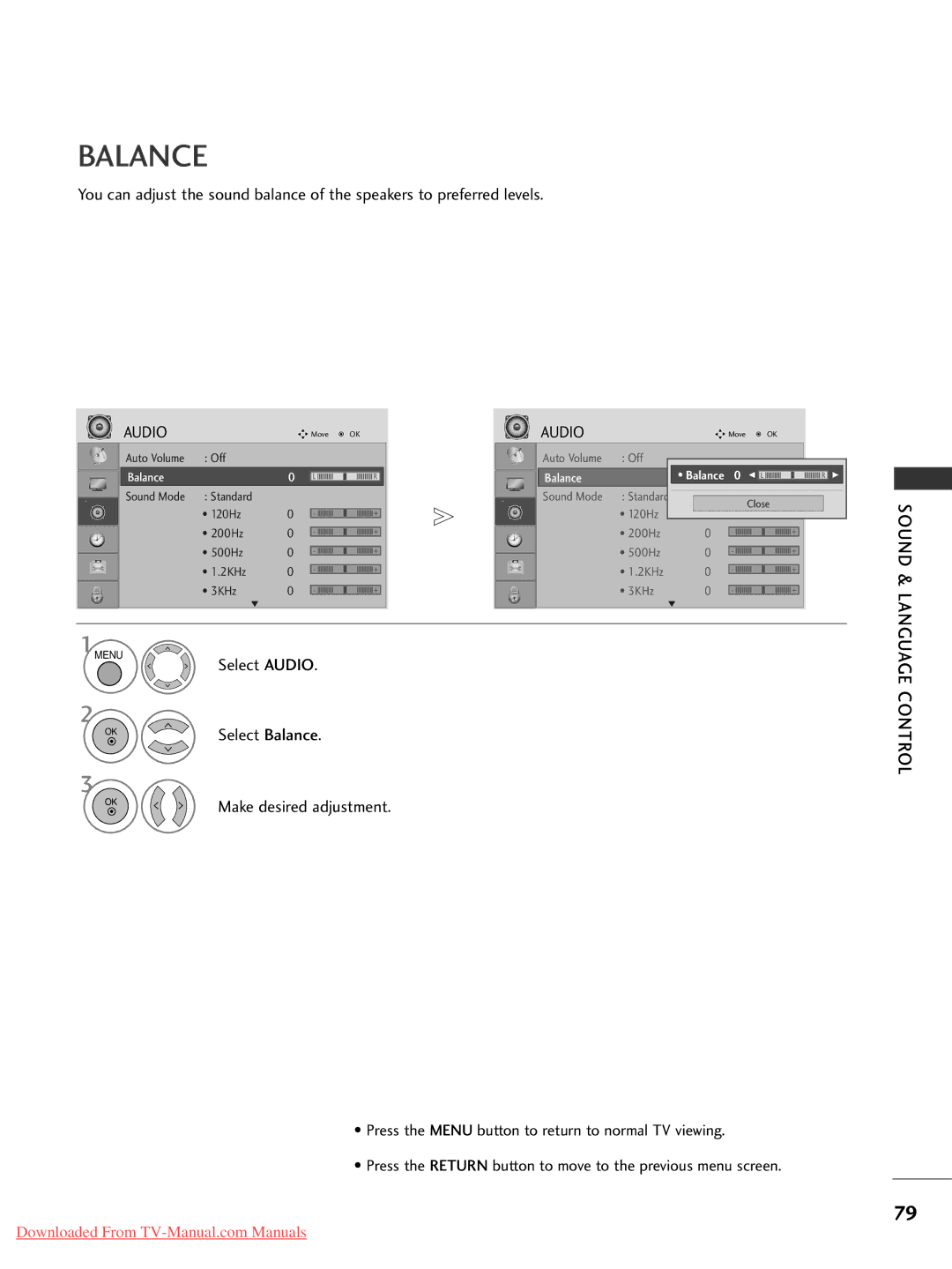 LG Electronics 50PG20, 60PG30, 42PG30, 42PG10, 42PG20, 42LG30, 37LG50, 37LG30, 32LG30, 32LG50, 26LG30, 22LS4D Select Balance 