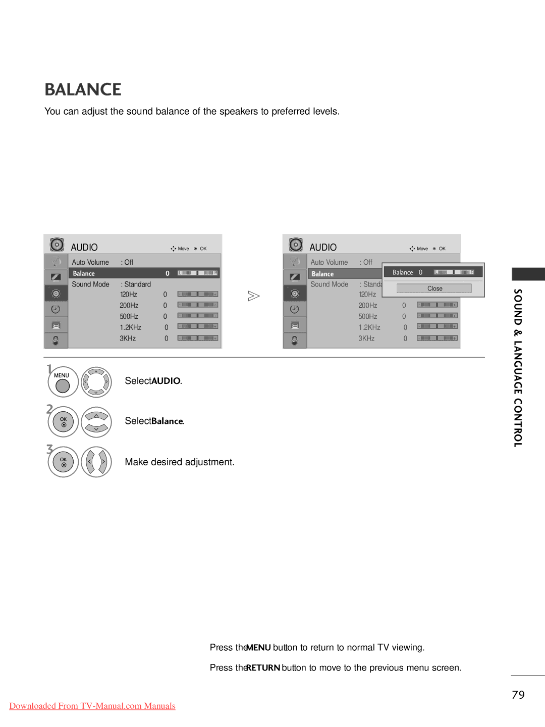 LG Electronics 26LG30, 60PG3042PG20, 50PG20, 42PG30, 42PG10, 42LG30, 37LG50, 37LG30, 32LG30, 32LG50, 22LLS4 4D Select Balance 