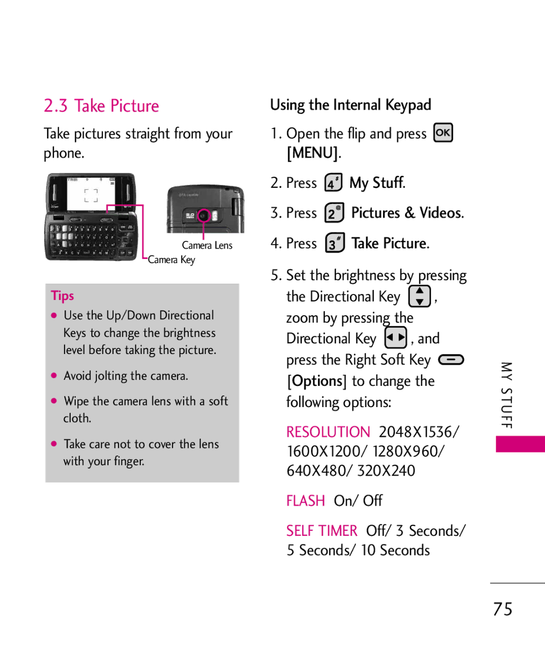 LG Electronics MMBB0370601(1.0), 9250 manual Press Take Picture 