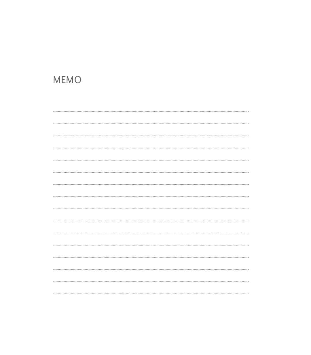 LG Electronics 9600 manual Memo 