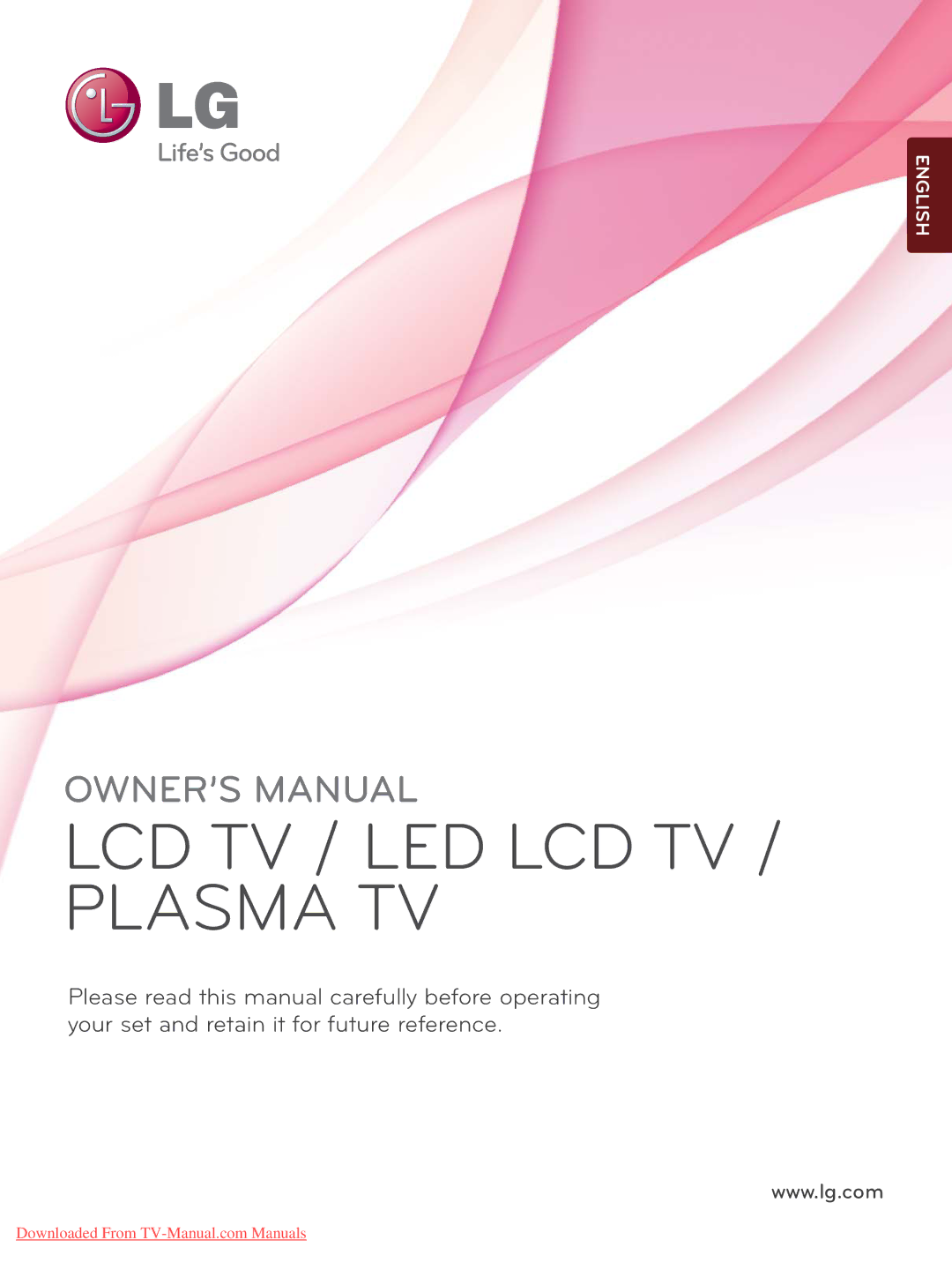 LG Electronics A-27 owner manual LCD TV / LED LCD TV / Plasma TV 