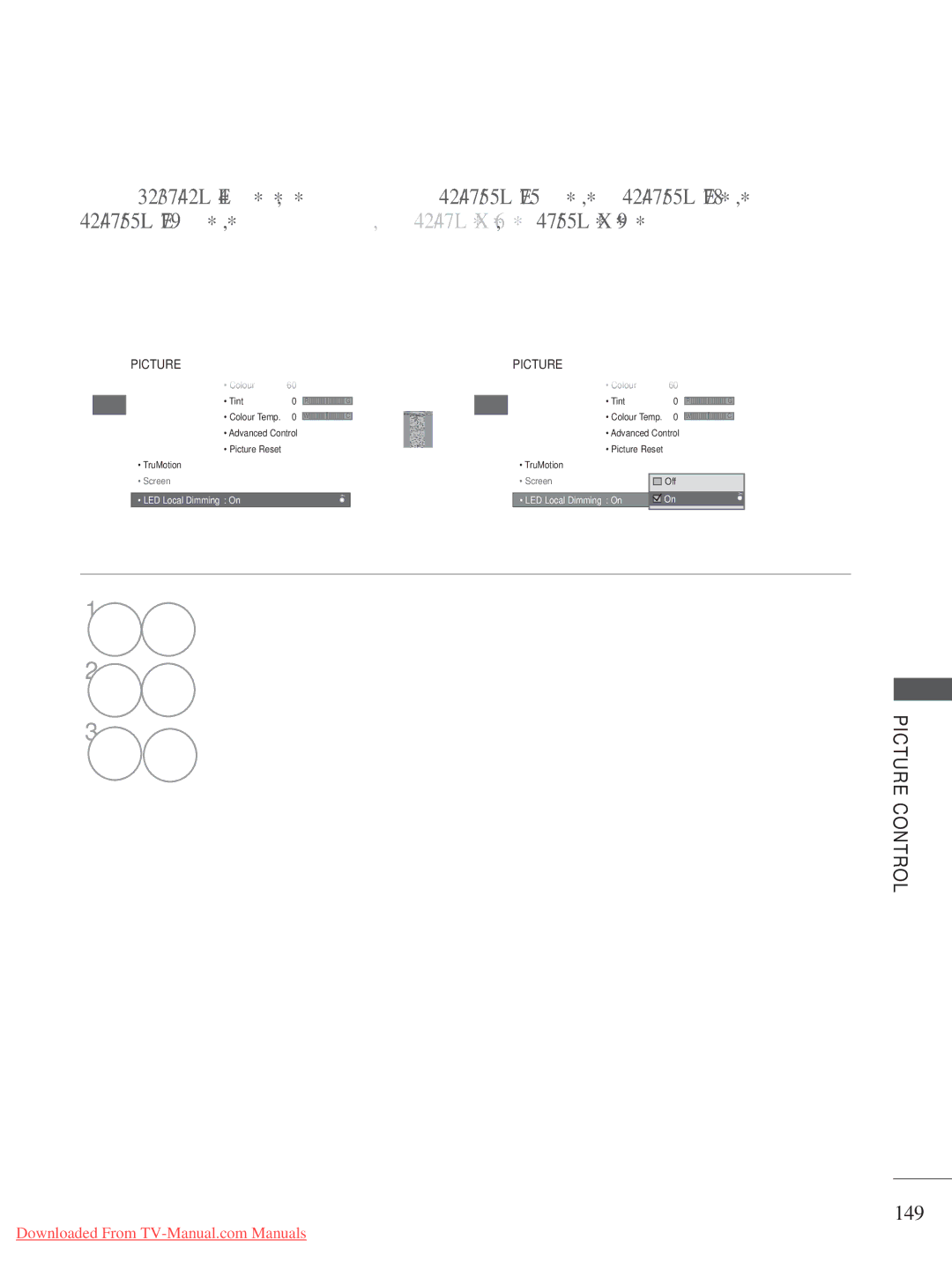 LG Electronics A-27 owner manual 149, Select LED Local Dimming 