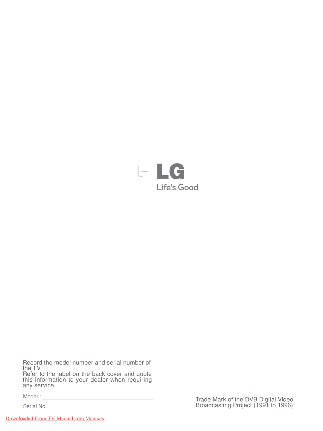 LG Electronics A-27 owner manual Model Serial No 