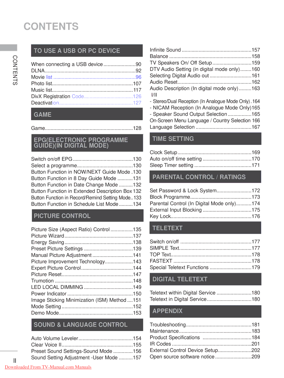 LG Electronics A-27 owner manual Contents 