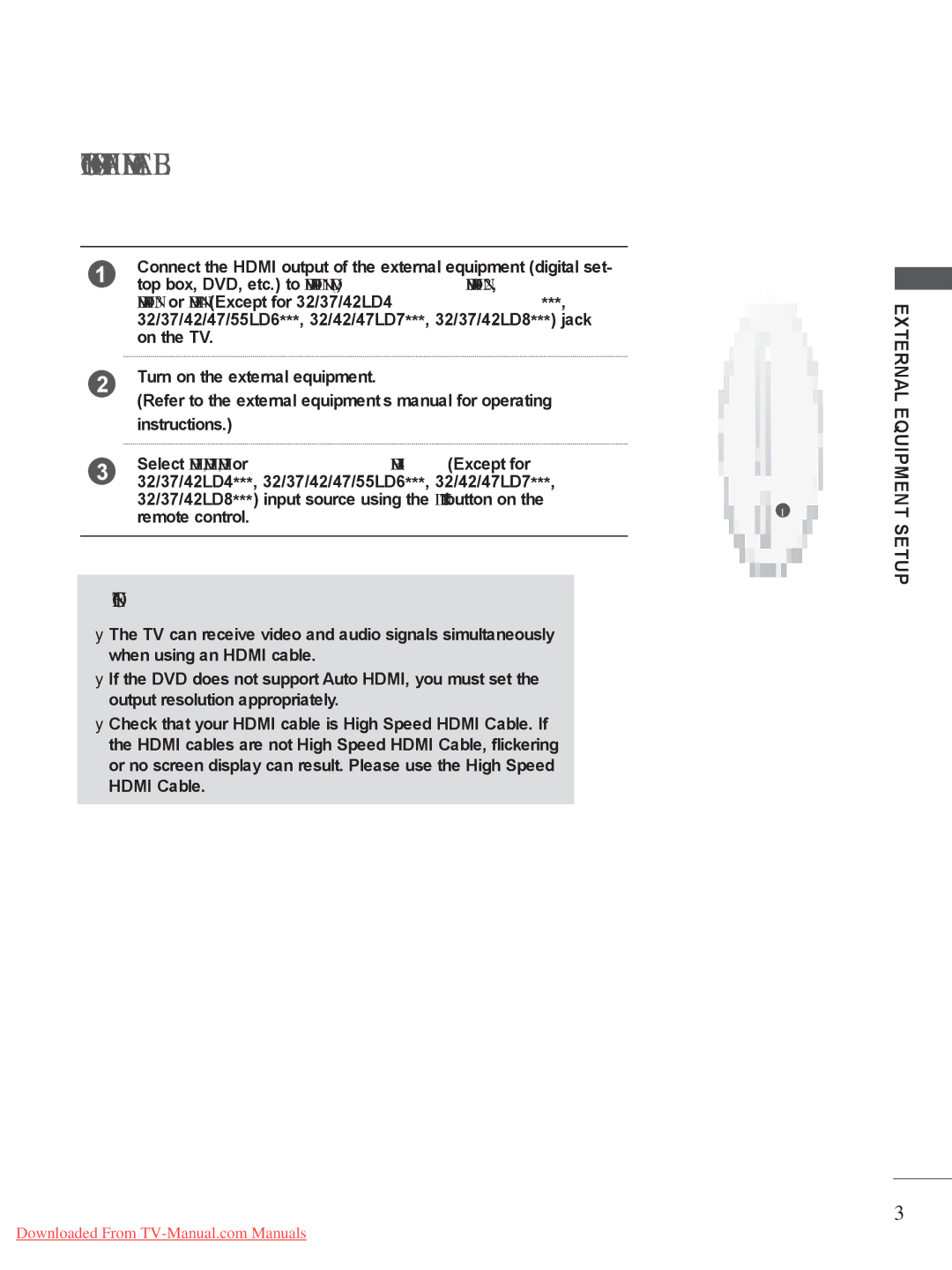 LG Electronics A-27 owner manual Connecting with AN Hdmi Cable, Top box, DVD, etc. to HDMI/DVI in 1DVI , HDMI/DVI 