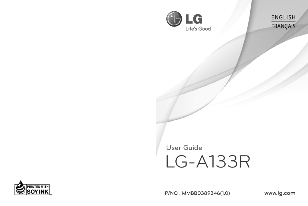 LG Electronics manual LG-A133R 