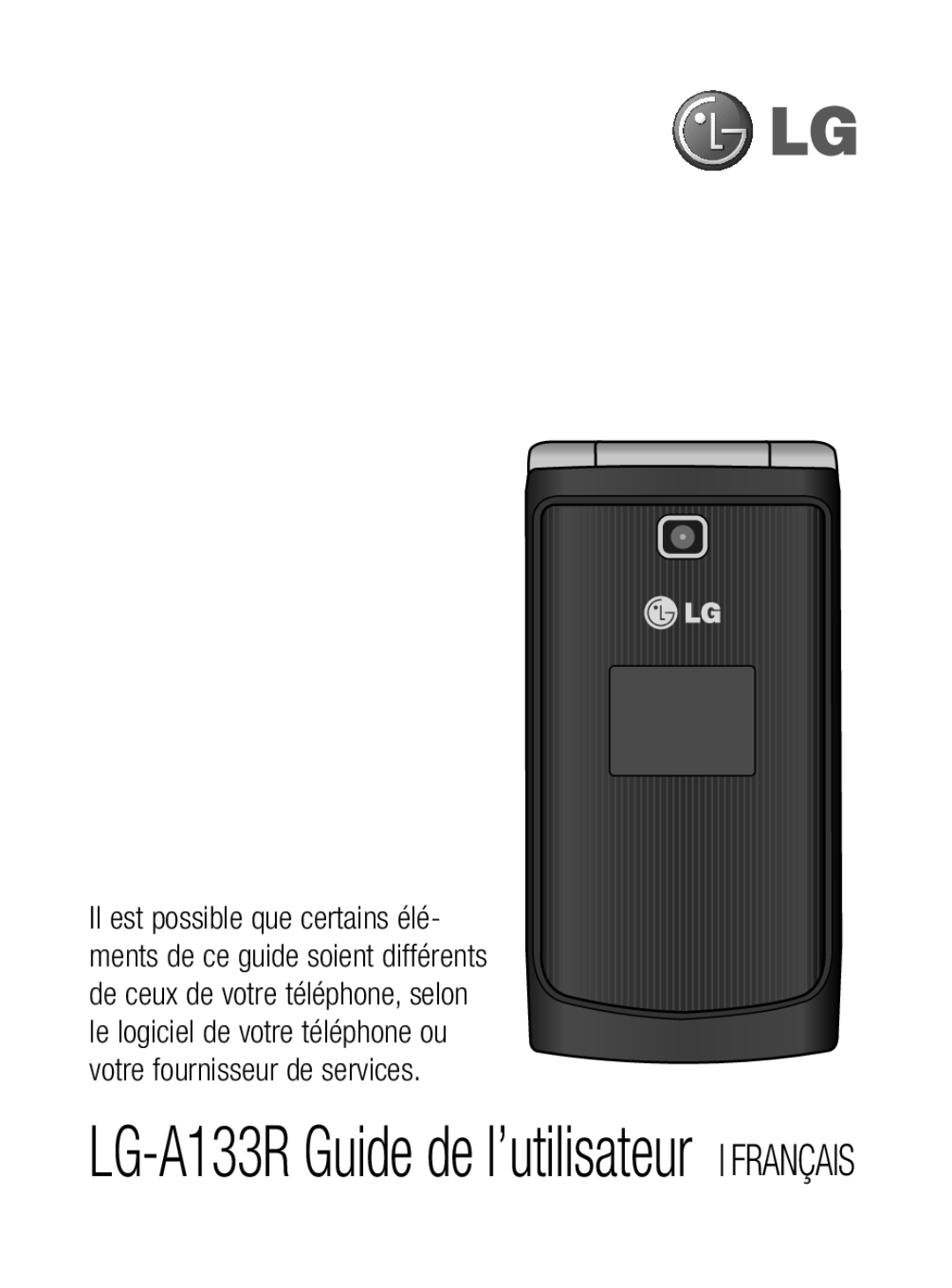 LG Electronics A133R manual Français 