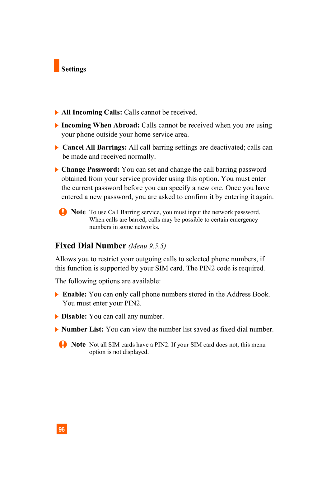 LG Electronics A7110 manual Fixed Dial Number Menu 