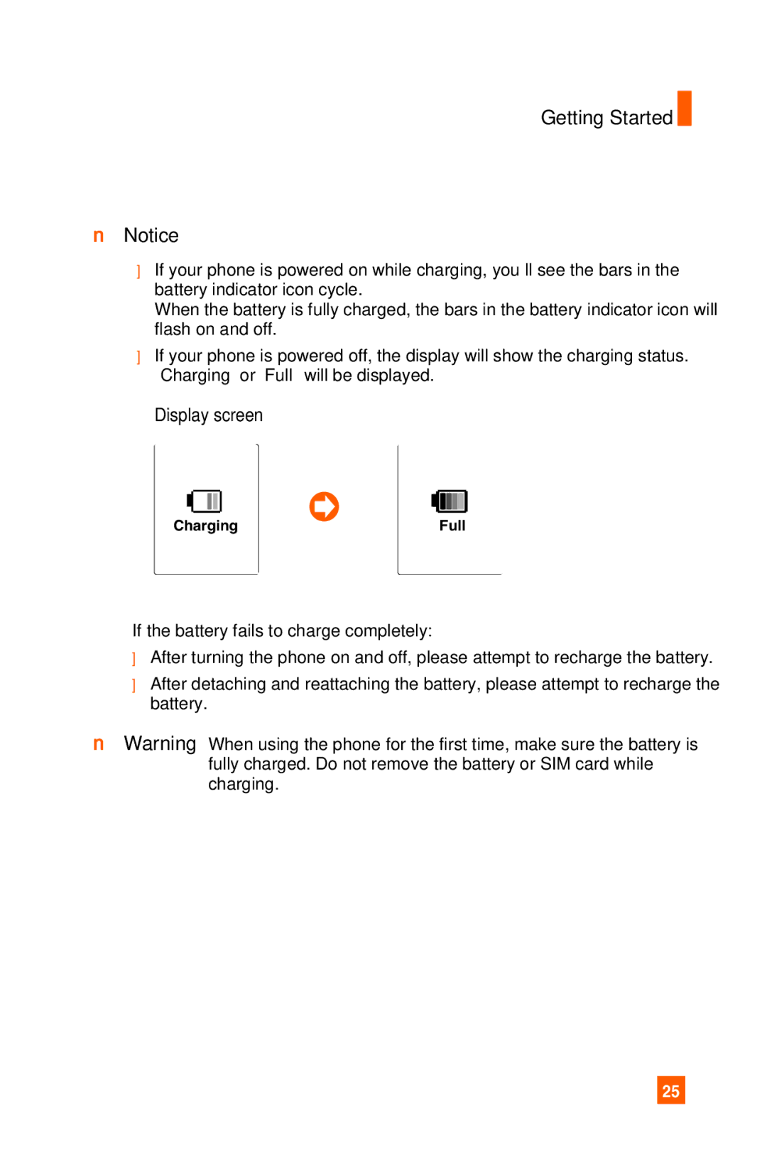 LG Electronics A7150 manual Display screen 