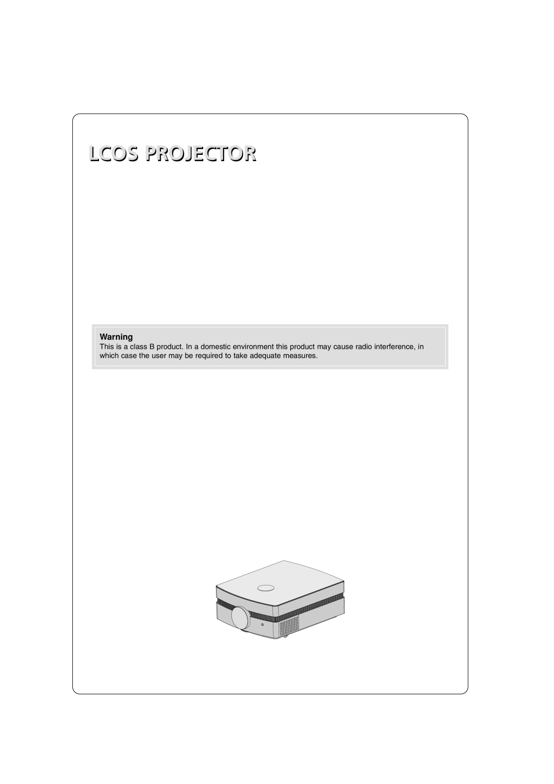 LG Electronics AF115 owner manual Lcos Projector 