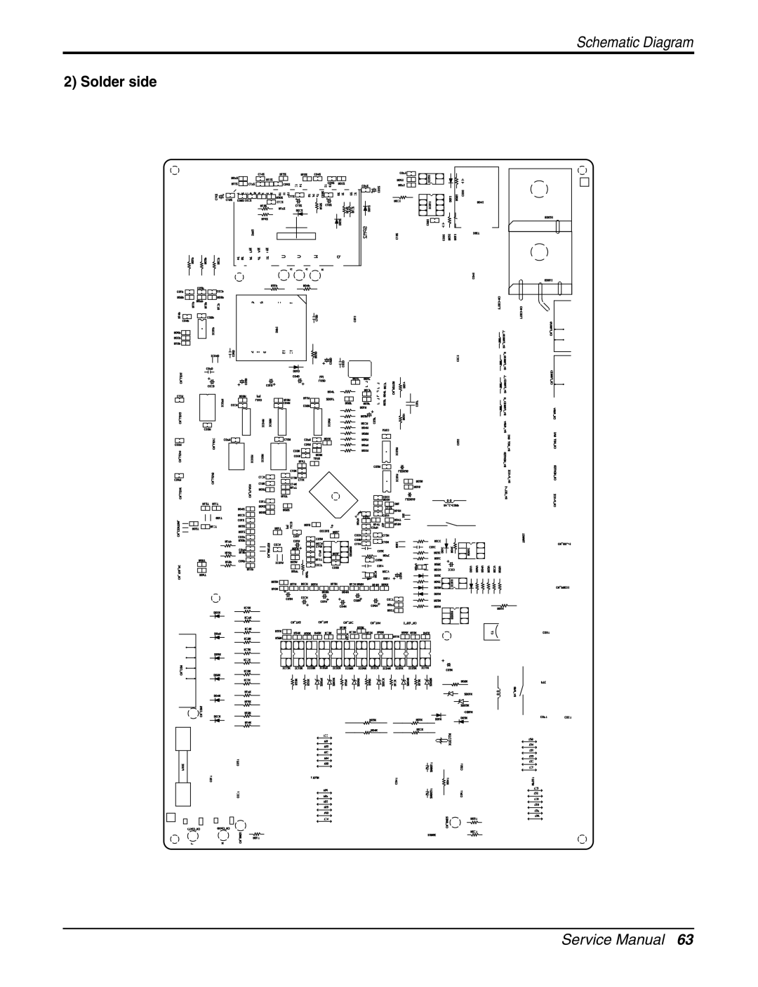 LG Electronics AMNH123APM0(LMAN120HNS), A2UC243FA0 (LMU240CE), AMNH123DEA0 (LMN120HE), AMNC093APM0(LMAN090CNS) Solder side 