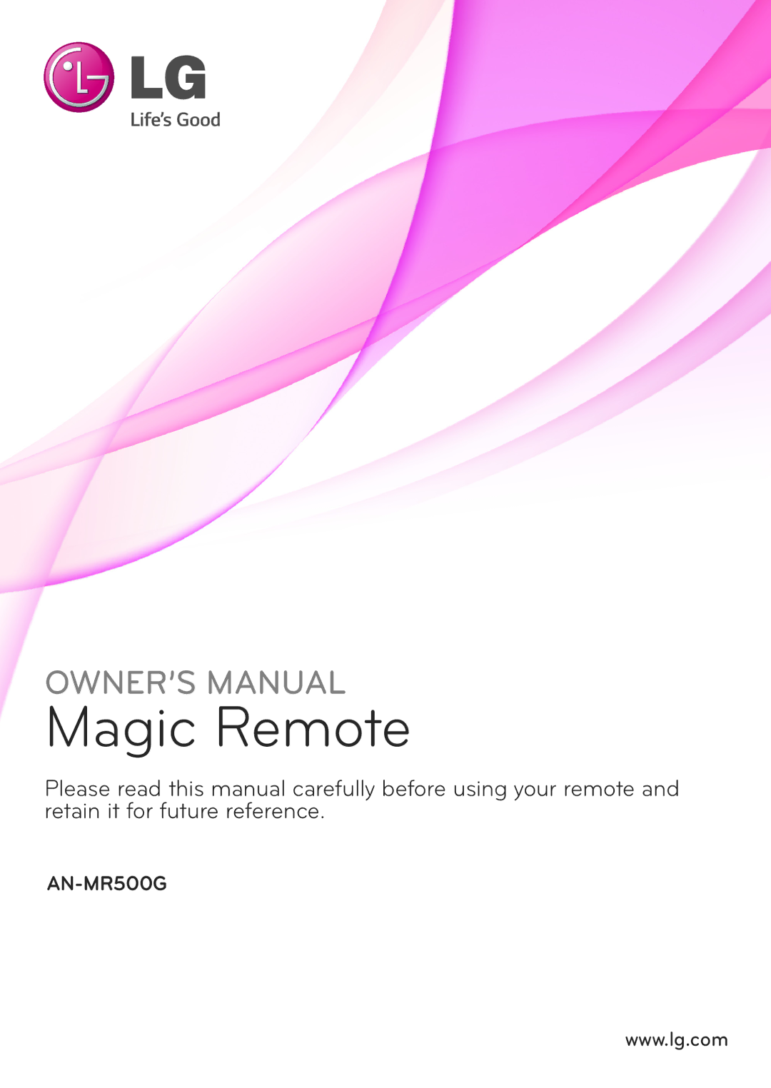 LG Electronics AN-MR500G owner manual Magic Remote 