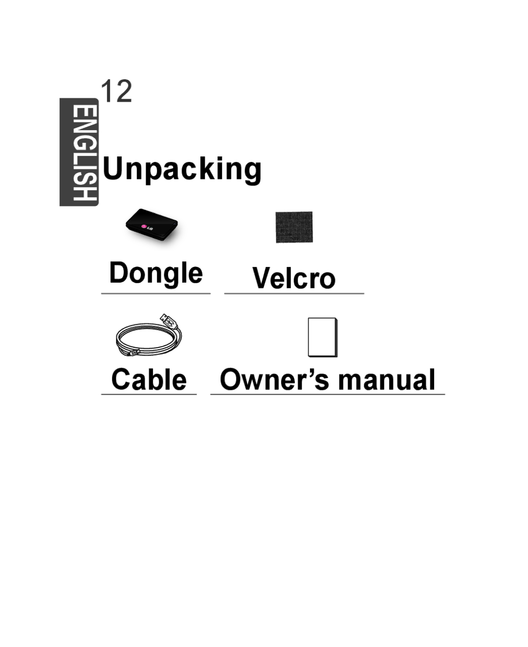 LG Electronics AN-WF500 owner manual Unpacking 