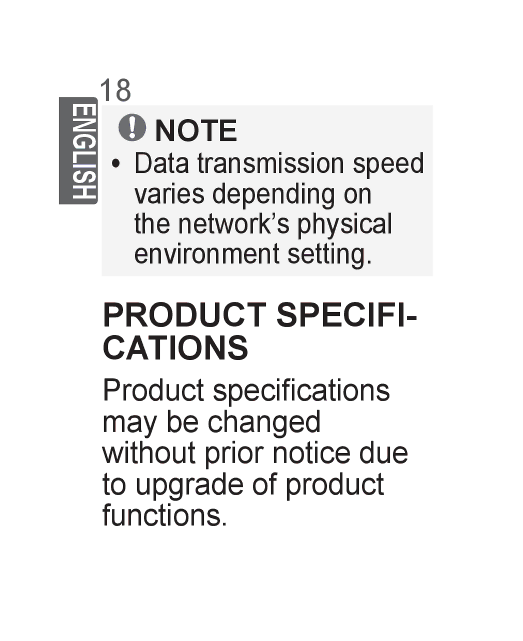 LG Electronics AN-WF500 owner manual Product Specifi- cations 