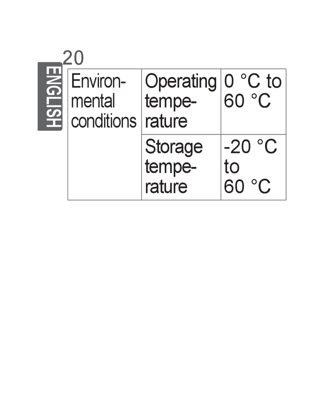 LG Electronics AN-WF500 owner manual Storage tempe- rature 