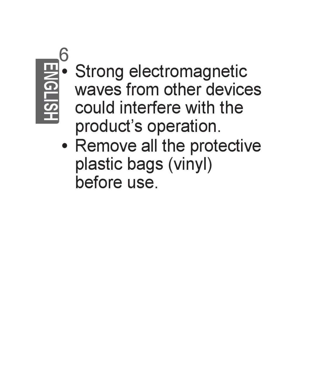 LG Electronics AN-WF500 owner manual Yy Remove all the protective plastic bags vinyl before use 