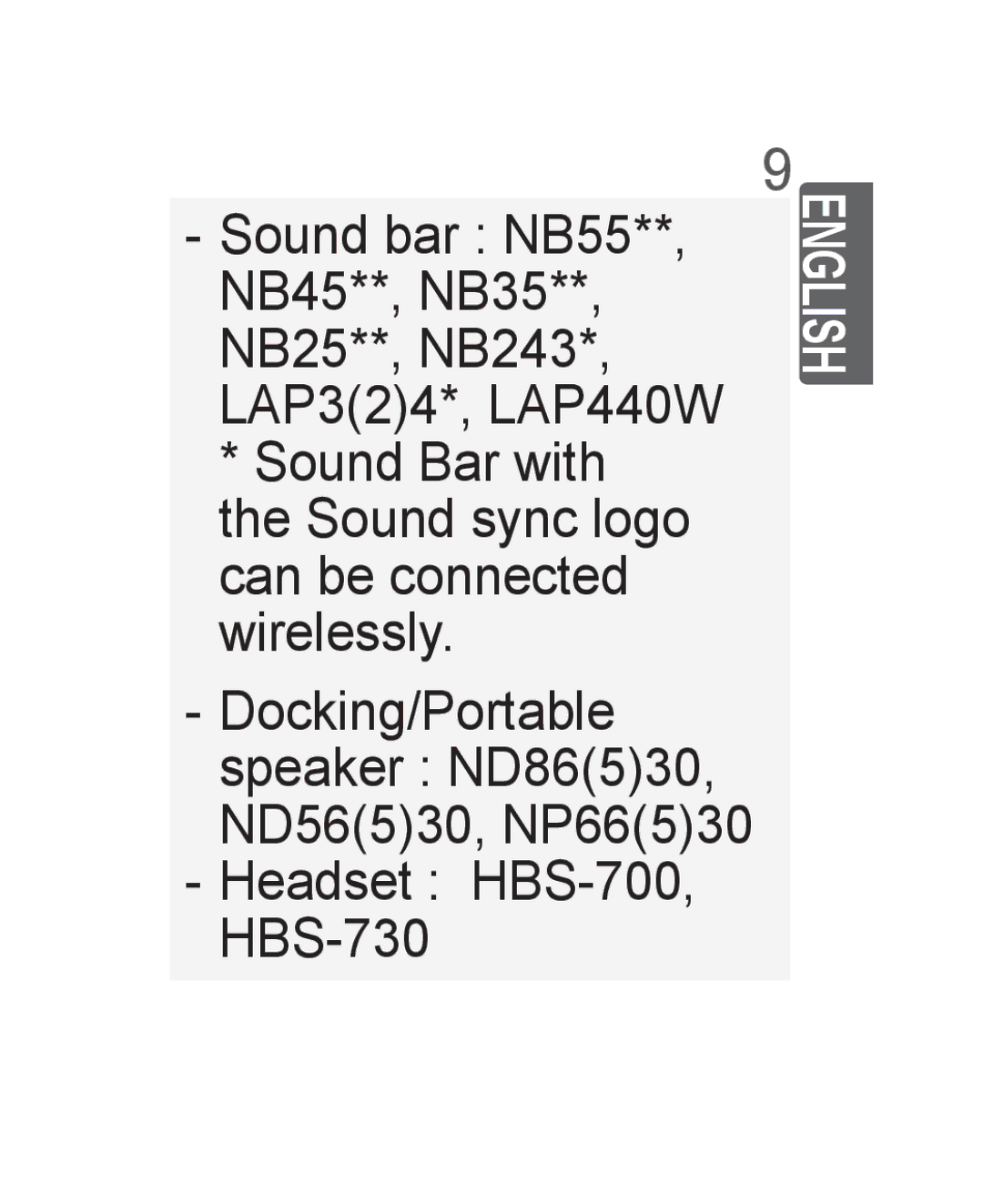 LG Electronics AN-WF500 owner manual Headset HBS-700, HBS-730 