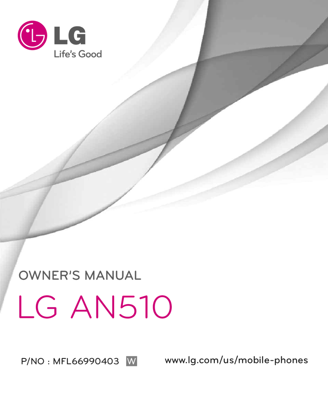 LG Electronics manual LG AN510 