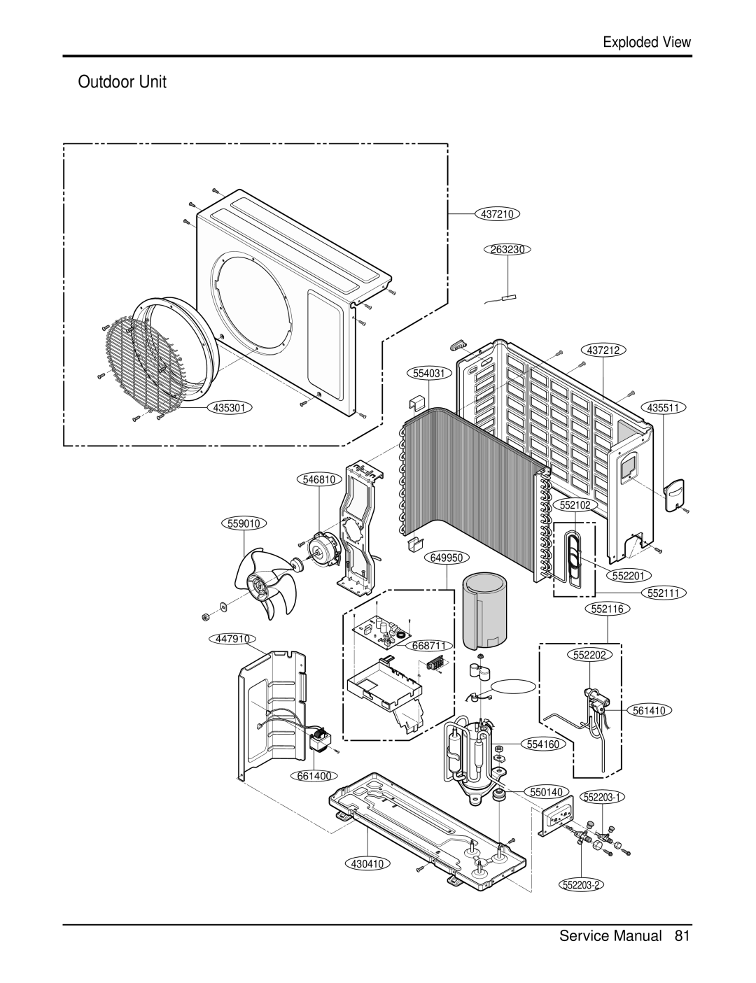 LG Electronics AS-W126URH0/UBH0/UWH0/UMH0/UCH0, AS-W126URH1/UBH1/UWH1/UMH1, AS-W096URH1/UBH1/UWH1/UMH1 Outdoor Unit 