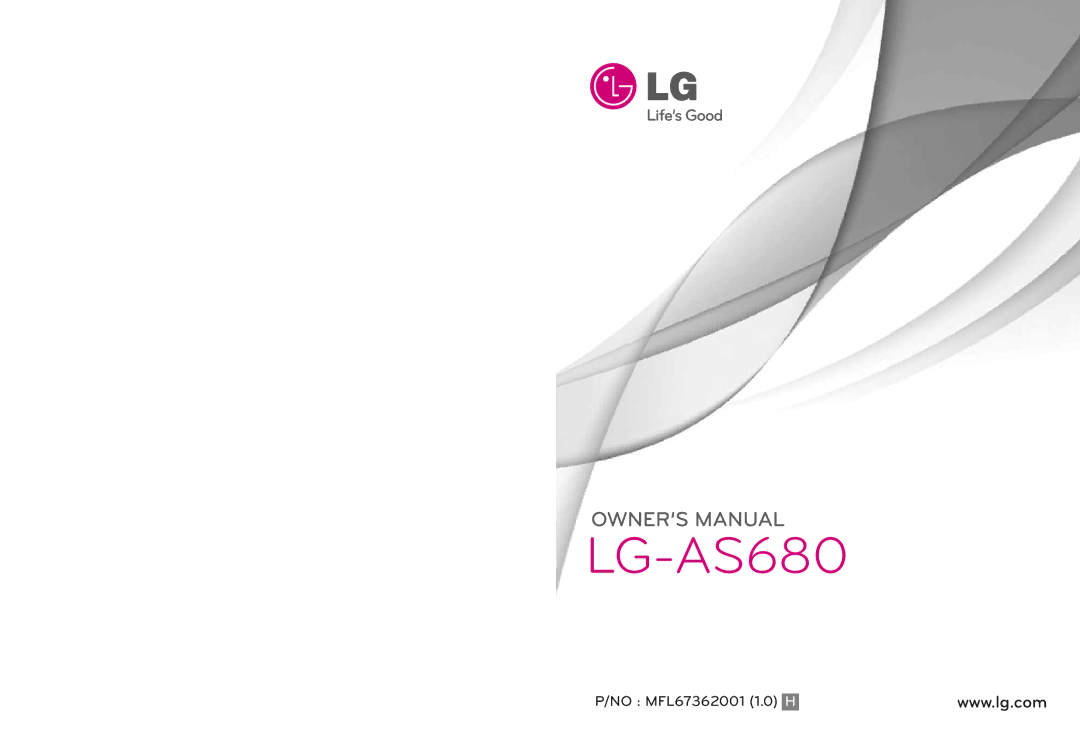 LG Electronics manual LG-AS680 