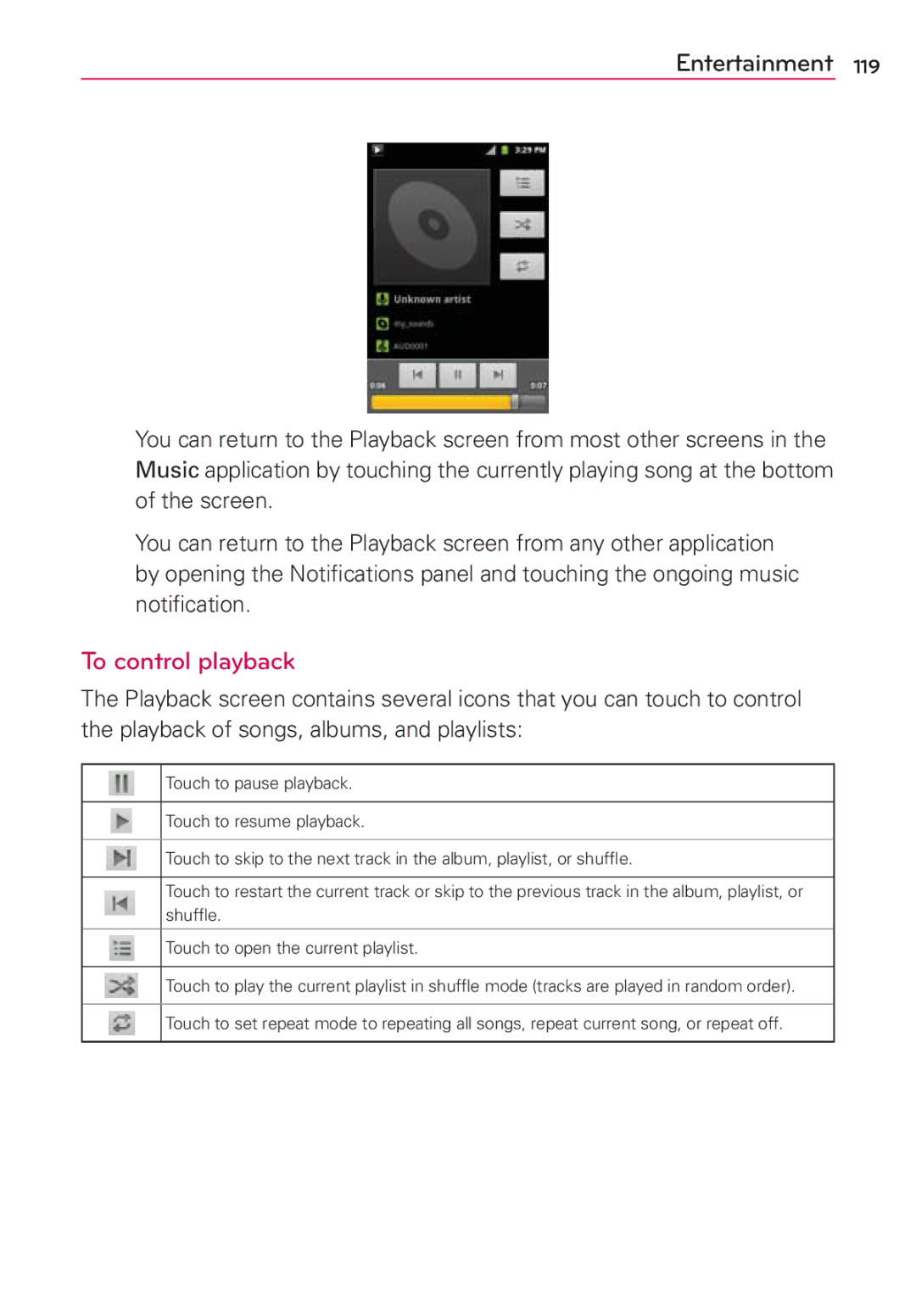 LG Electronics AS680 manual To control playback 