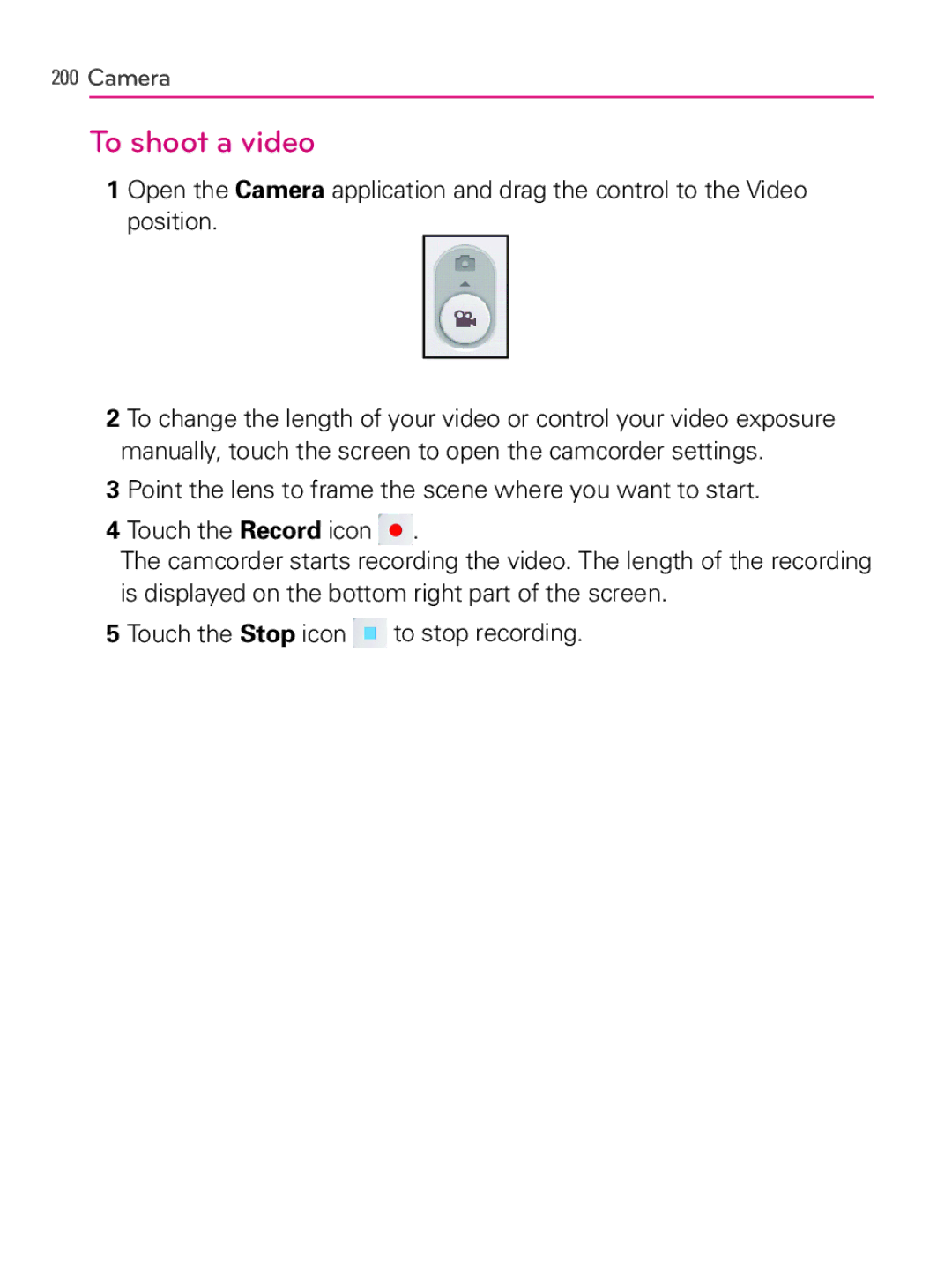 LG Electronics MFL66990402(1.0), AS740 owner manual To shoot a video 