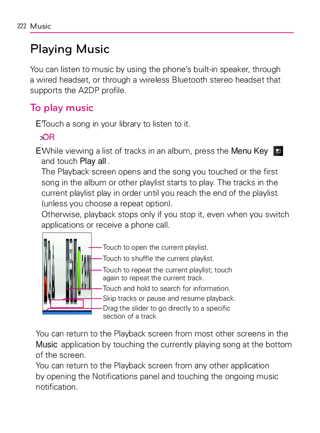 LG Electronics MFL66990402(1.0), AS740 owner manual Playing Music, To play music 