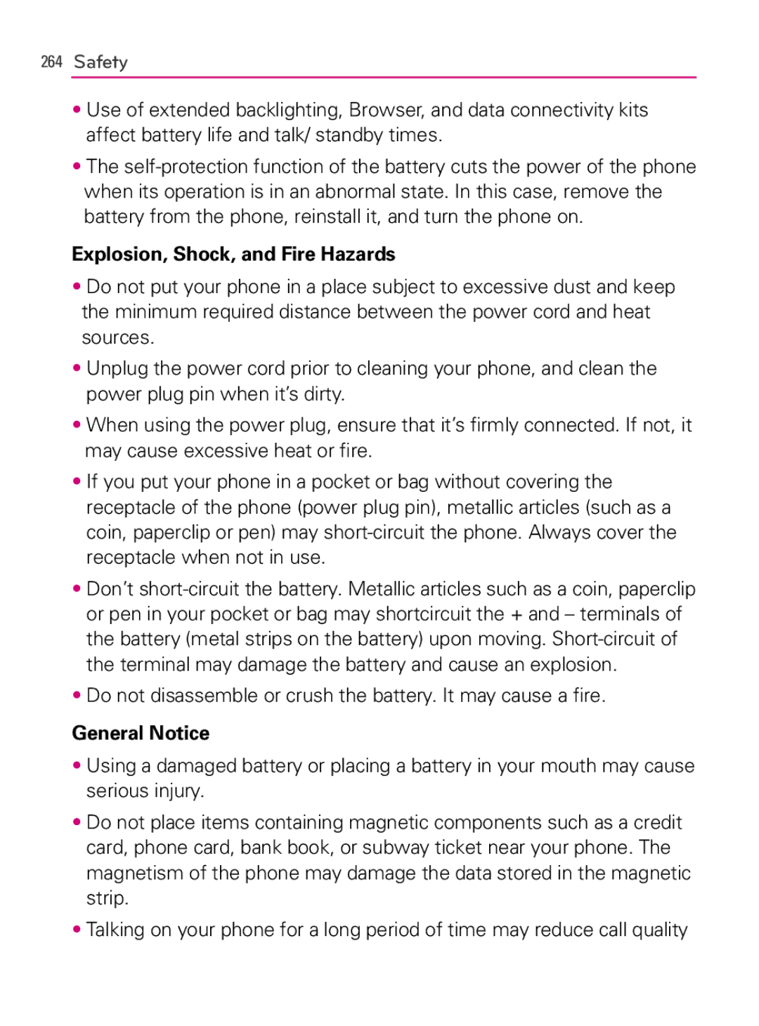 LG Electronics MFL66990402(1.0), AS740 owner manual Explosion, Shock, and Fire Hazards, General Notice 