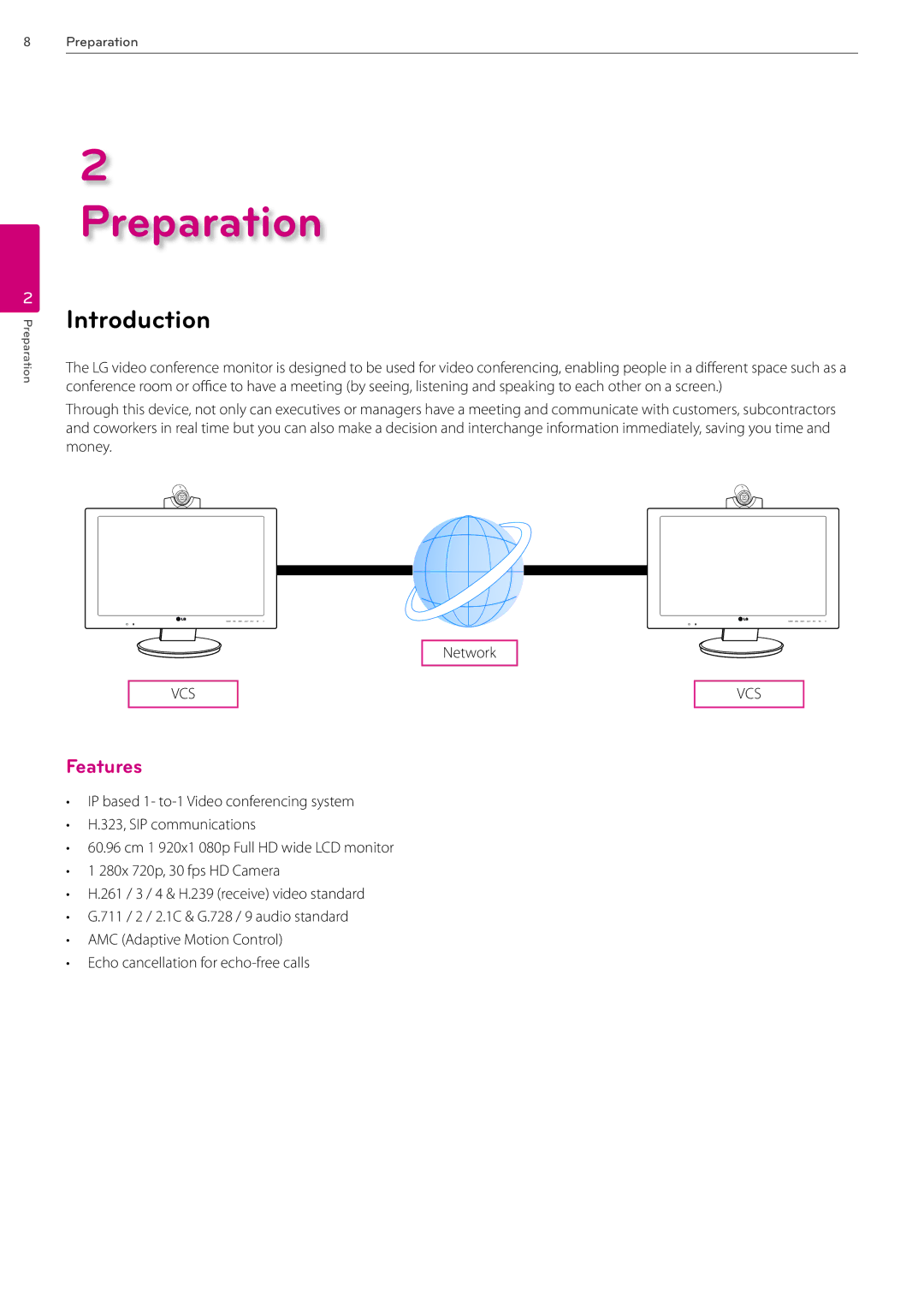 LG Electronics AVS2400 owner manual Introduction, Features 