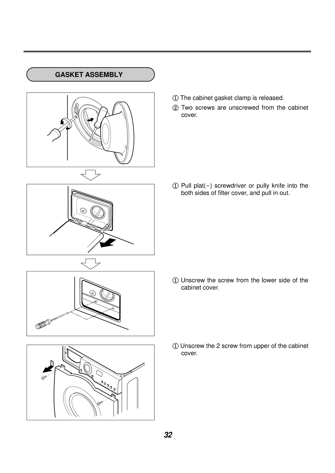 LG Electronics AWD-12312(7)RD, AWD-14312(7)RD service manual Gasket Assembly 