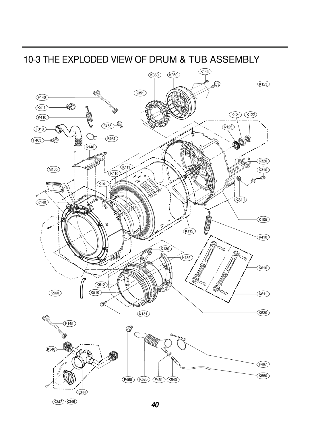 LG Electronics AWD-12312(7)RD, AWD-14312(7)RD service manual Exploded View 