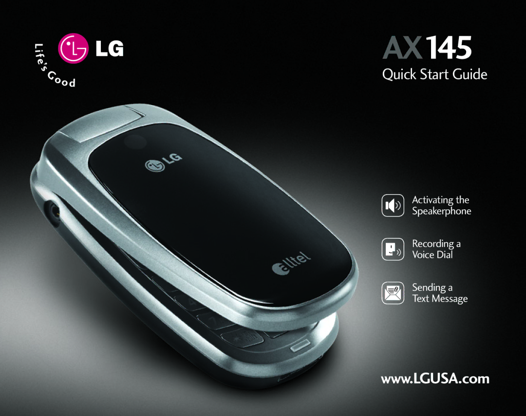 LG Electronics AX 145 quick start AX145 