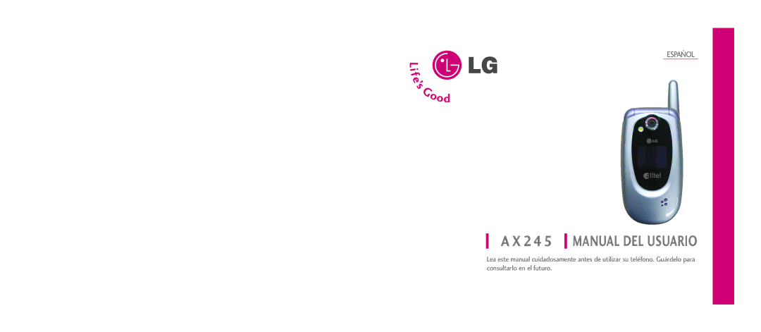 LG Electronics AX245 manual Manual DEL Usuario 