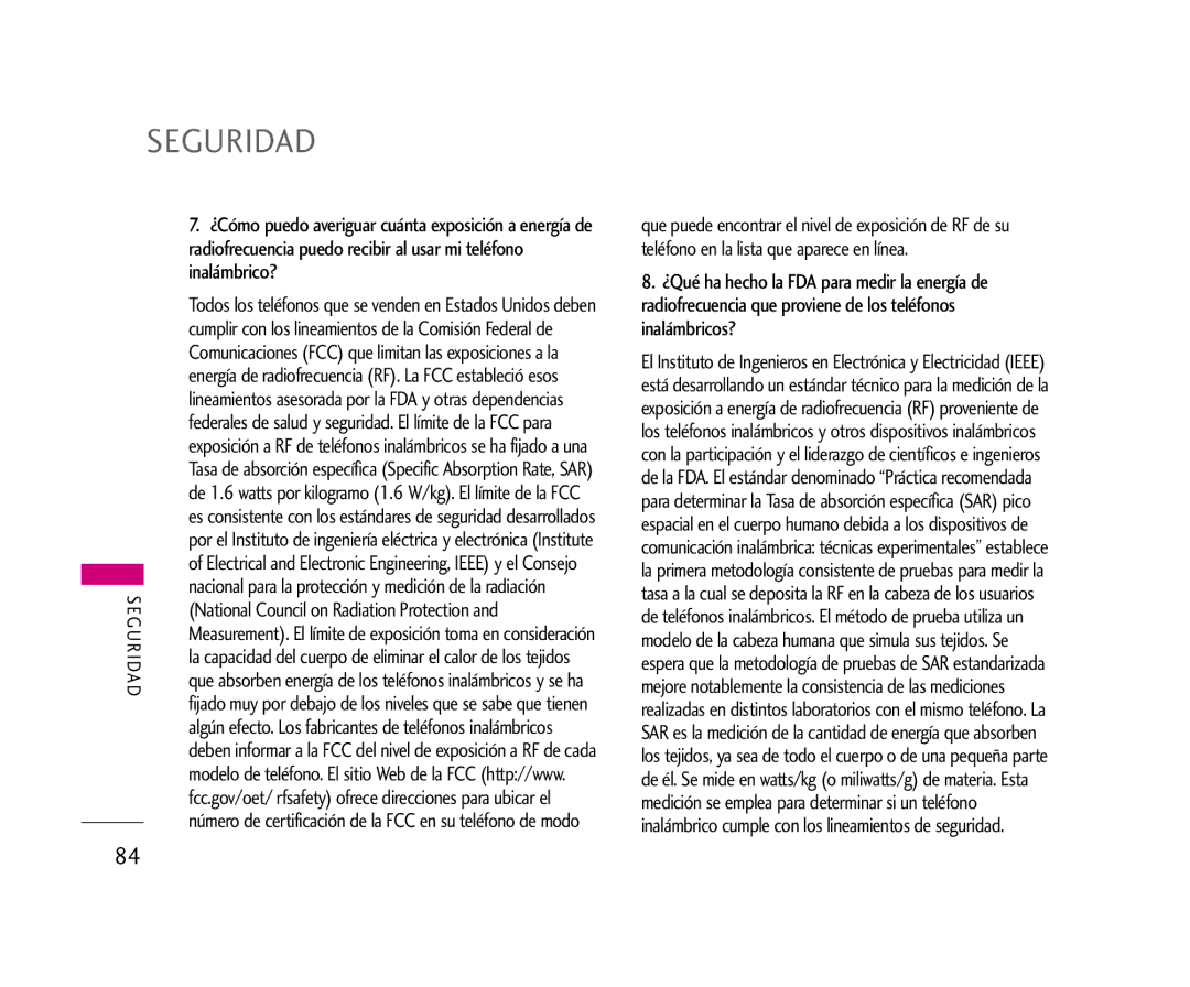 LG Electronics AX245 manual National Council on Radiation Protection 