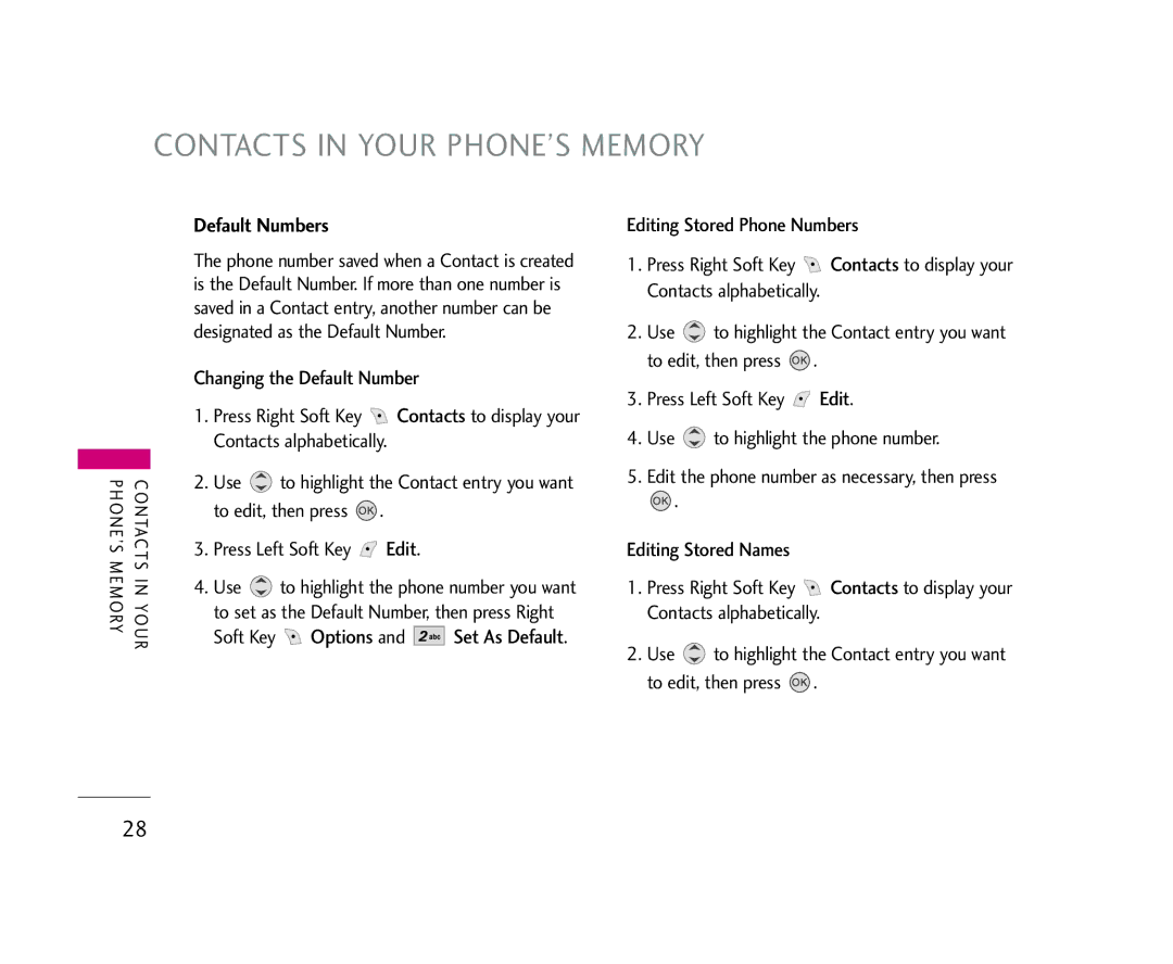 LG Electronics AX245 manual Default Numbers 