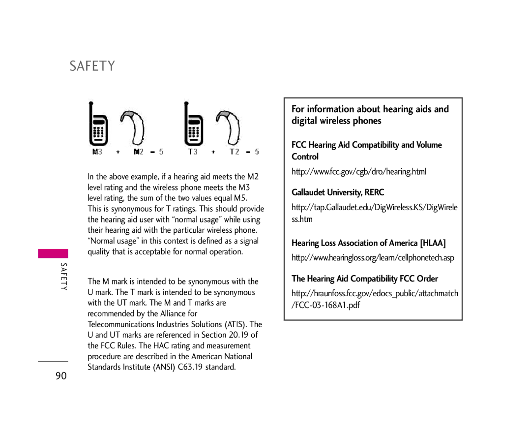 LG Electronics AX275 manual Ss.htm, With the UT mark. The M and T marks are, Recommended by the Alliance for 