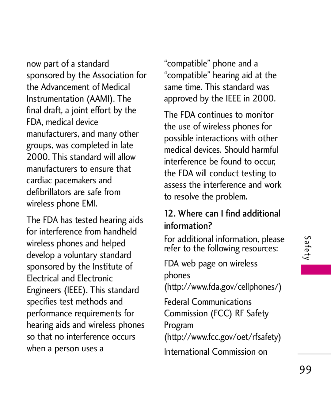 LG Electronics MMBB0347401, AX310 manual Where can I find additional information?, International Commission on 