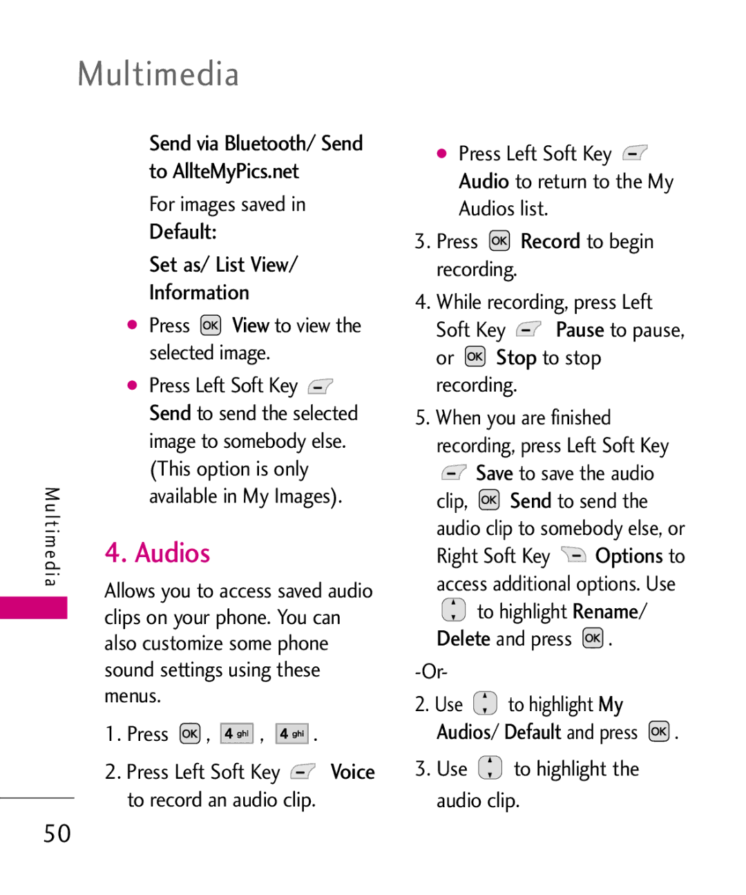 LG Electronics AX310, MMBB0347401 manual Information, Send, Voice 