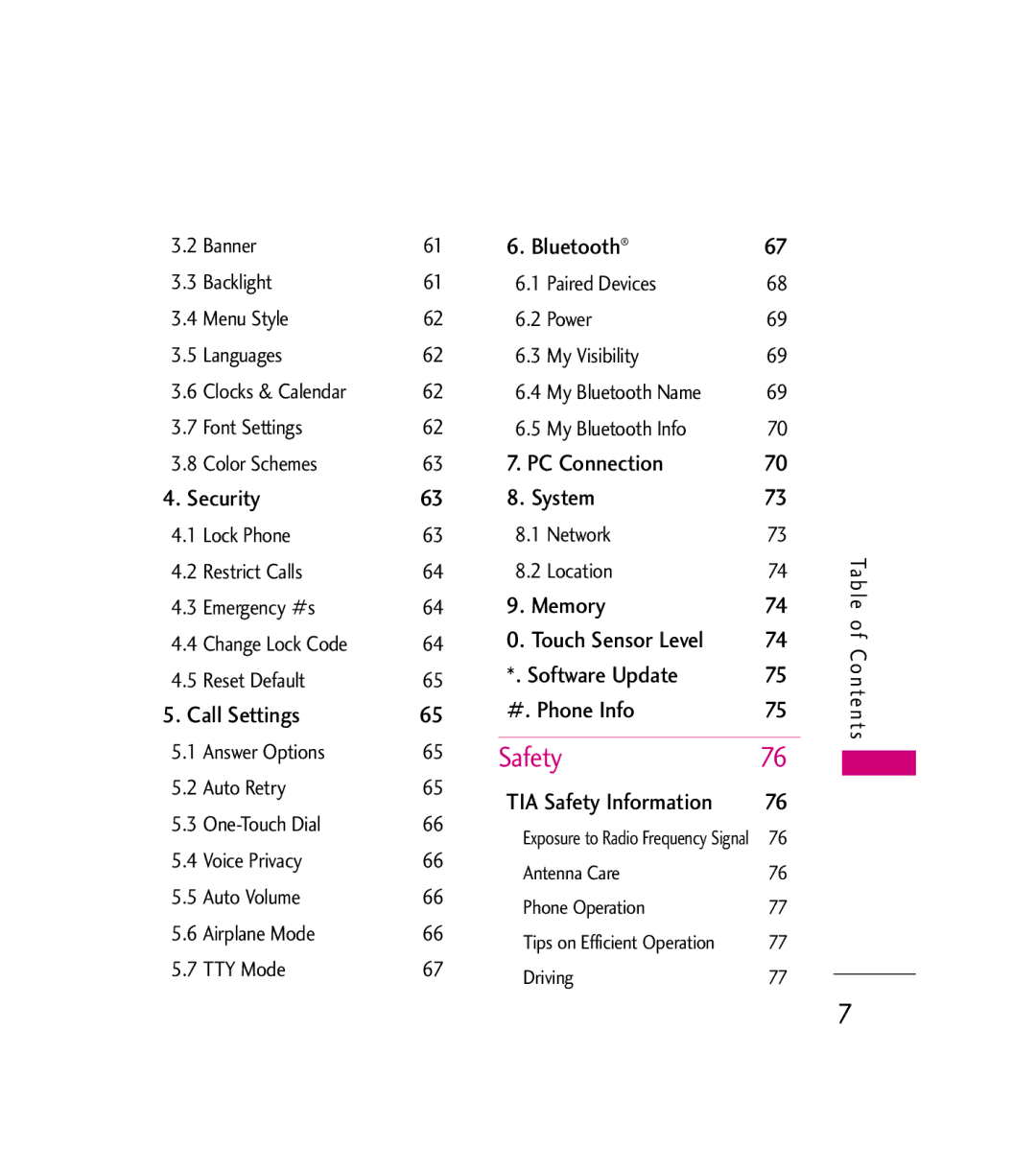 LG Electronics AX380 manual Safety 