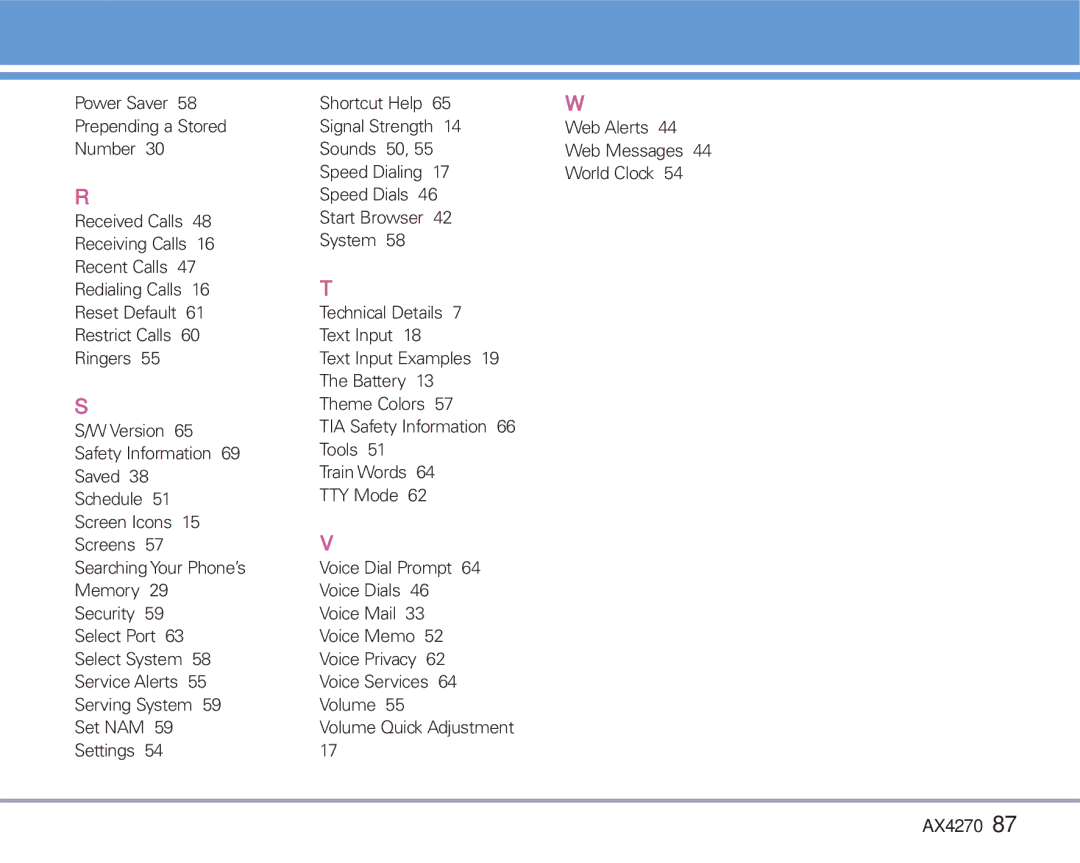 LG Electronics AX4270 manual 