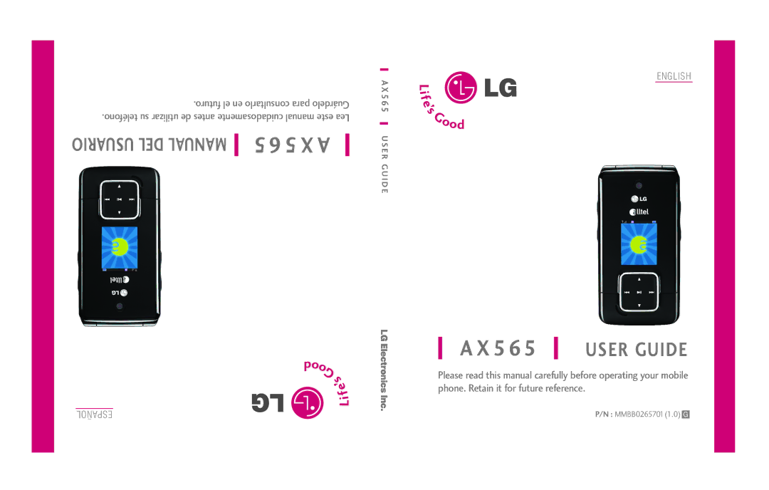 LG Electronics AX565 manual 5 6 