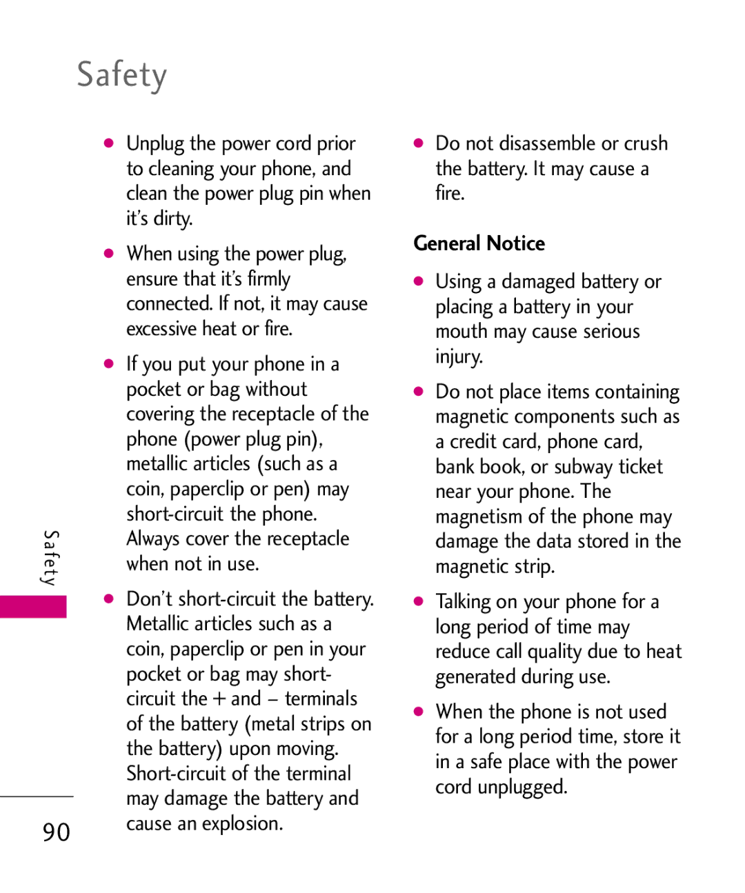 LG Electronics AX565 manual General Notice 